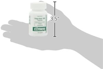 Dietary Supplement - Poly Iron Capsules 150 mg (100 caps per bottle) by Cypress Pharmaceutical #185-01 (1 Bottle of 100 Caps)