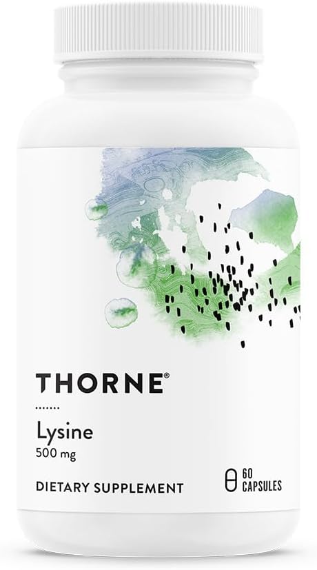 THORNE Lysine - Essential Amino Acid for Skin Health, Energy Production, and Immune Function* - 500 mg - 60 Capsules