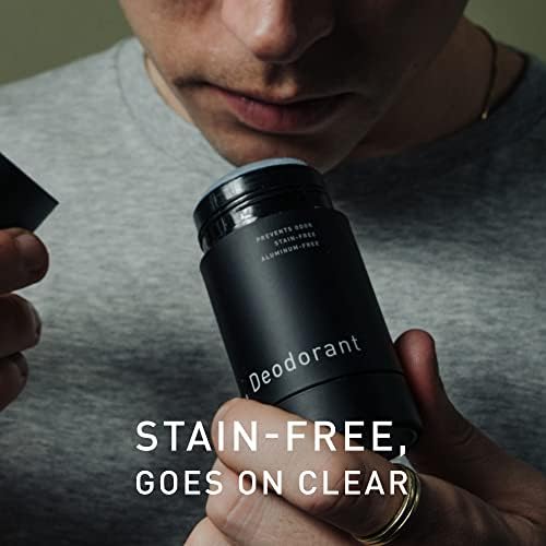 Hawthorne Mens Natural Stain-Free Deodorant, Aluminum-Free Clear Formula to Prevent Body Odor and Absorb Sweat with Witch Hazel, Nettle Leaf, Mint & Eucalyptus Scent, Under Arm Odor Protection, 2.6 oz