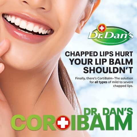 Dr. Dan's Cortibalm - 1 Pack - for Dry Cracked Lips - Healing Lip Balm for Severely Chapped Lips - Designed for Men, Women and Children