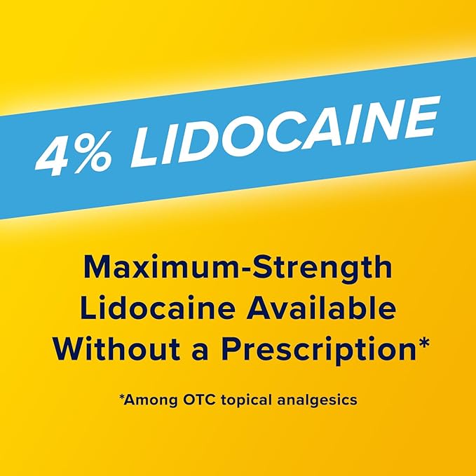 Aspercreme Lidocaine Pain Relief Cream Soothes Aggravated Nerves, Numbing Topical Analgesic with Max-Strength 4% Lidocaine & Moisturizing Aloe, 4.3 Oz.