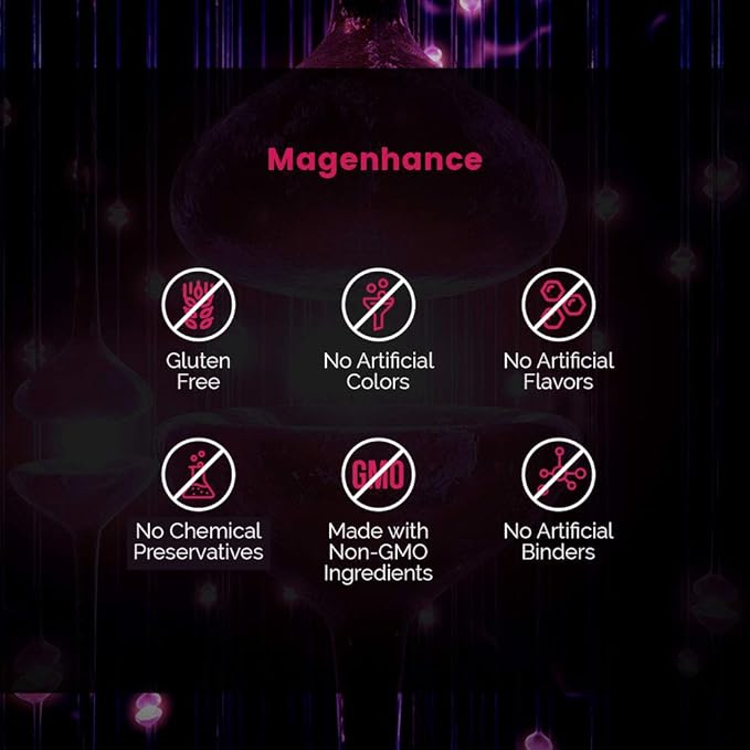 Intelligent Labs MagEnhance Magtein Magnesium Complex Supplement L-Threonate with Magnesium Glycinate and Taurate, 90 Capsules