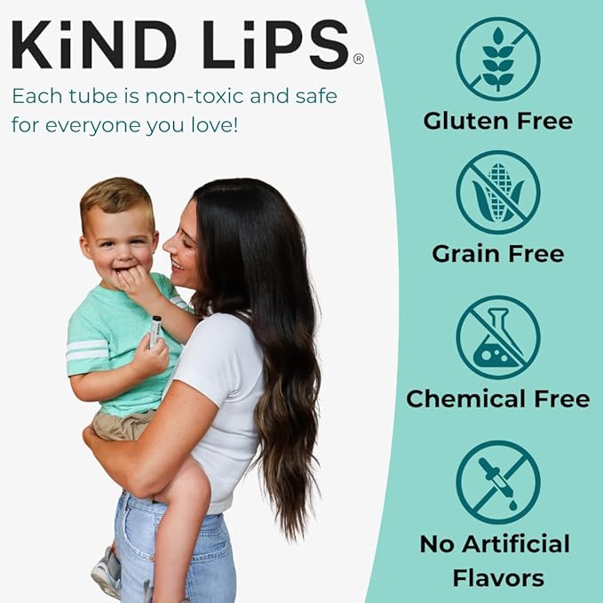 SPF Lip Balm 3-Pack – Natural Zinc Oxide Sunscreen for Lips, Lemon Flavor, Organic, Reef Safe, Made in USA, Broad Spectrum UVA/UVB Protection, Gluten Free