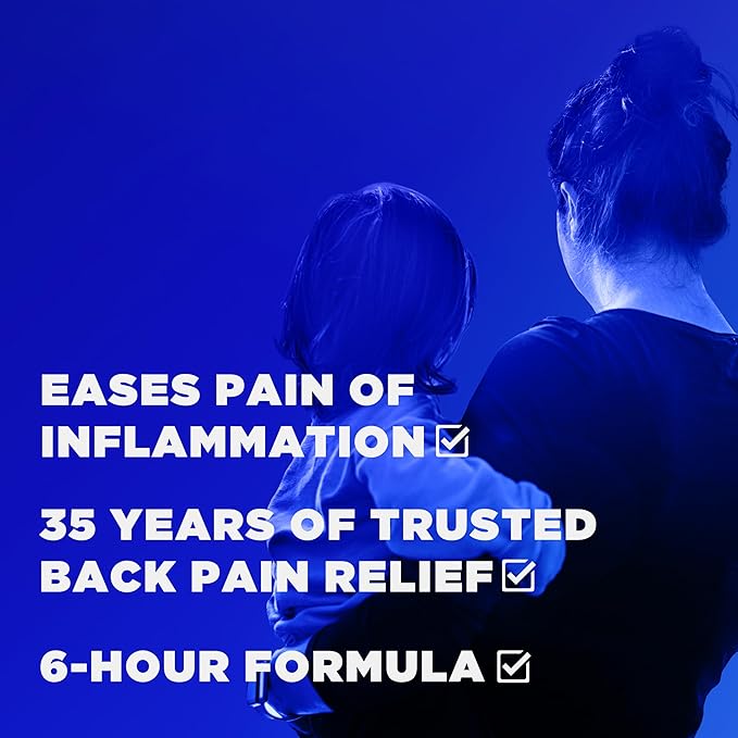 Backaid Max Relief Caplets, Aspirin-Free Pain Relief from Backache, Sciatica and Leg Pain, Long-Lasting 6 Hour Formula, Analgesic/Diuretic, 38 Count