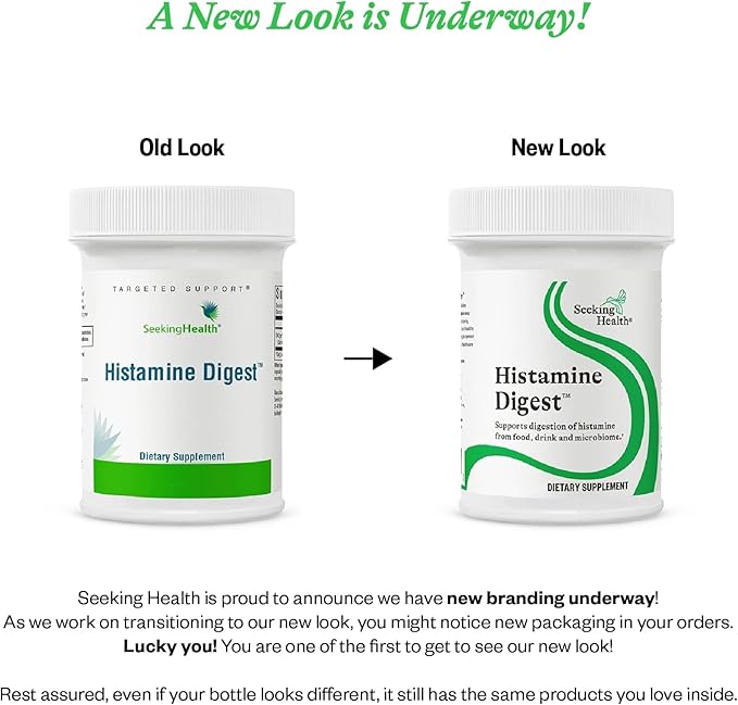 Seeking Health Histamine Digest - Formerly Histamine Block, DAO Enzyme Supplement for Histamine Food Intolerance, Supports Digestive Health, Upset Stomach, Vegetarian (30 Capsules)*