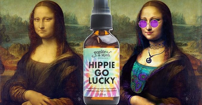 Frankie and Myrrh Hippie Go Lucky - Patchouli & Grapefruit Oil | Earthy, Musky Freshwater Cologne Aromatherapy Spray for Relaxing Stimulation and Energy | Room, Linen and Body Mist