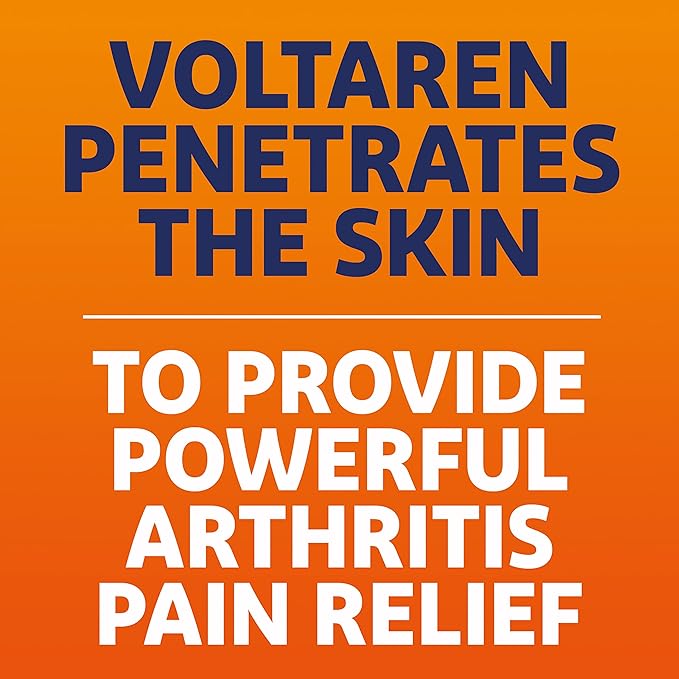 Voltaren Arthritis Pain Gel for Powerful Topical Arthritis Pain Relief with Diclofenac, No Prescription Needed - 1.7 oz/50 g Tube