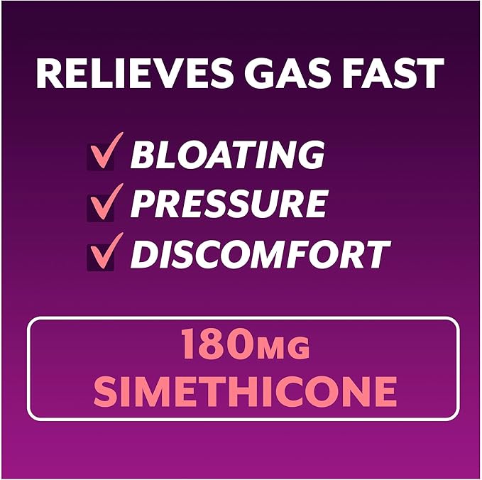 Phazyme Gas Relief, Ultra Strength Gas and Bloating Relief for Adults, 180 mg Simethicone Fast Gels, 48 Count