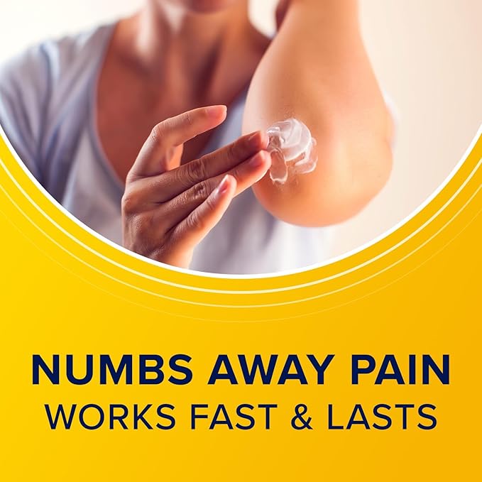Aspercreme Lidocaine Pain Relief Cream Soothes Aggravated Nerves, Numbing Topical Analgesic with Max-Strength 4% Lidocaine & Moisturizing Aloe, 4.3 Oz.