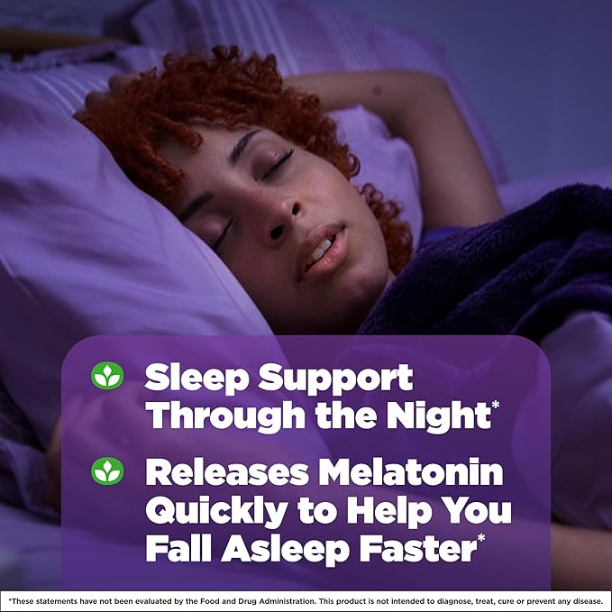 Natrol Melatonin 10mg Tablets, Advanced Sleep Dietary Supplement for Restful Sleep, 100 Melatonin Time Release Tablets, 100 Servings