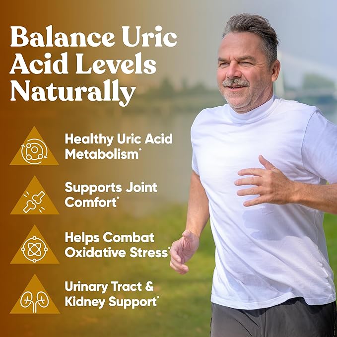 Purge! Uric Acid Flush – Eat & Drink What You Want – Detox and Cleanse with Celery Seed Extract, Tart Cherry & Chanca Piedra for Effective Joint Support & Active Mobility – 120 Soft Vegan Capsules