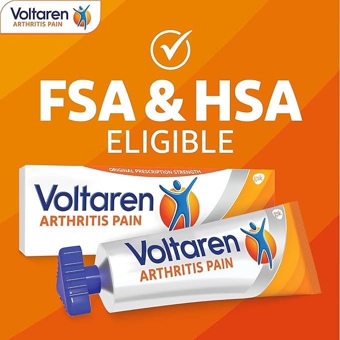 Voltaren Arthritis Pain Gel for Powerful Topical Arthritis Pain Relief with Diclofenac, No Prescription Needed - 1.7 oz/50 g Tube