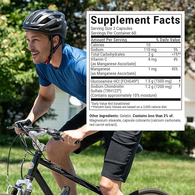 Nutramax Cosamin® DS Joint Health Supplement with Glucosamine & Chondroitin for Men’s & Women's Joint Health, 180 Capsules
