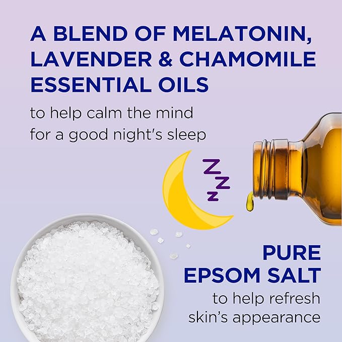 Dr Teal's Sleep Bath Gift Set, Melatonin & Essential Oil Blend, 4 Piece