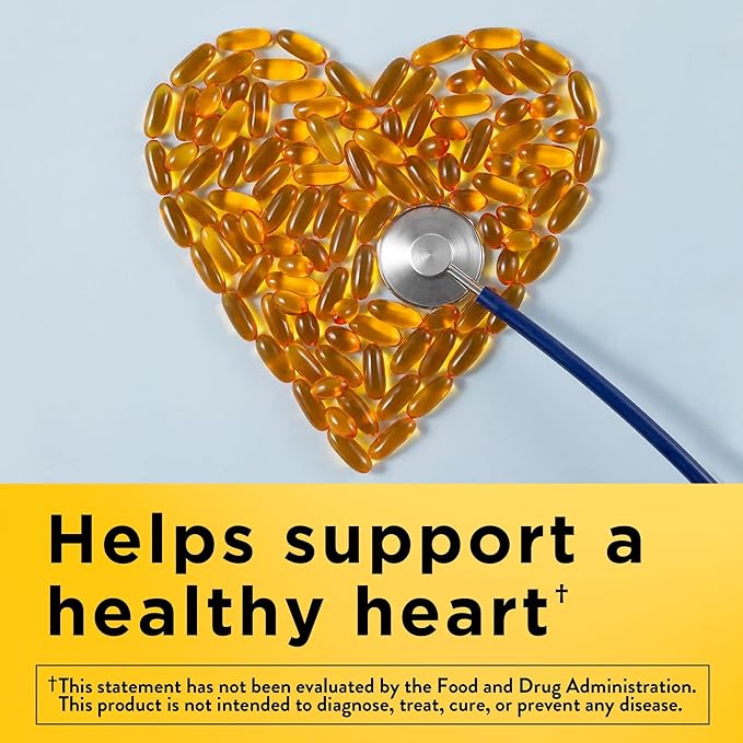 Nature Made Fish Oil Omega 3 Supplements, 1000mg Softgels, Omega 3 Fish Oil for Healthy Heart Support, 250 Softgels, 125 Day Supply