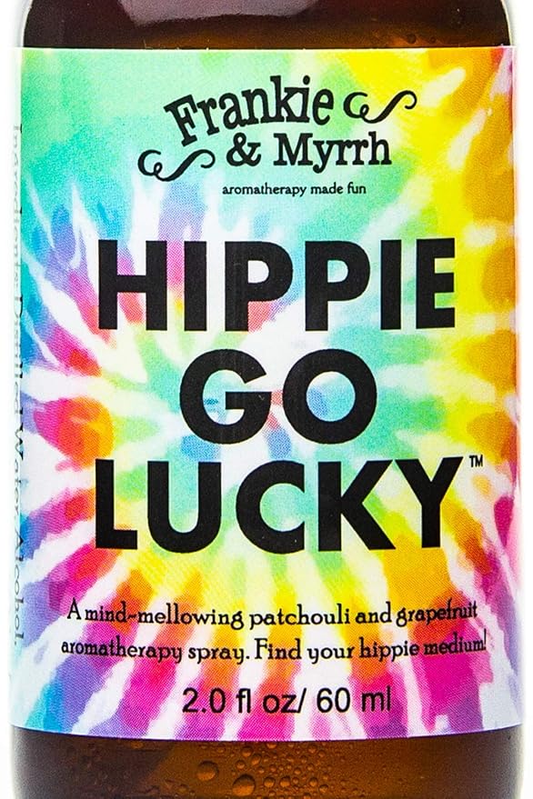 Frankie and Myrrh Hippie Go Lucky - Patchouli & Grapefruit Oil | Earthy, Musky Freshwater Cologne Aromatherapy Spray for Relaxing Stimulation and Energy | Room, Linen and Body Mist