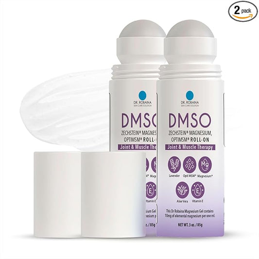Dr. Robaina DMSO Lavender Roll-On - Ultimate Pain Relief and Skin Nourishment | 99.9% Pure Pharmaceutical Grade with Arnica, Magnesium, Aloe Vera, Vitamin E | Made in The USA