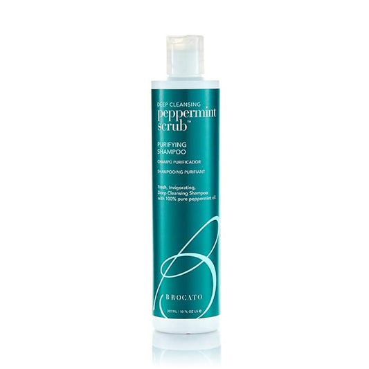 Peppermint Scrub Purifying Shampoo, Deep Cleansing, 10 Oz. | Fresh, Invigorating, & Lightweight with Pure Peppermint Oil | Ideal for Oily to Normal Hair Types | Sulfate & Paraben Free