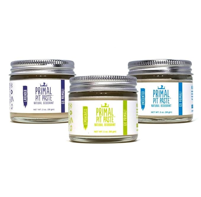 Primal Pit Paste Natural Aluminum-Free Deodorant, Lavender (1-Pack) | All-Day Odor Control for Women & Men | Effective, Skin Soothing Formula with Safe, Organic Ingredients and Essential Oils