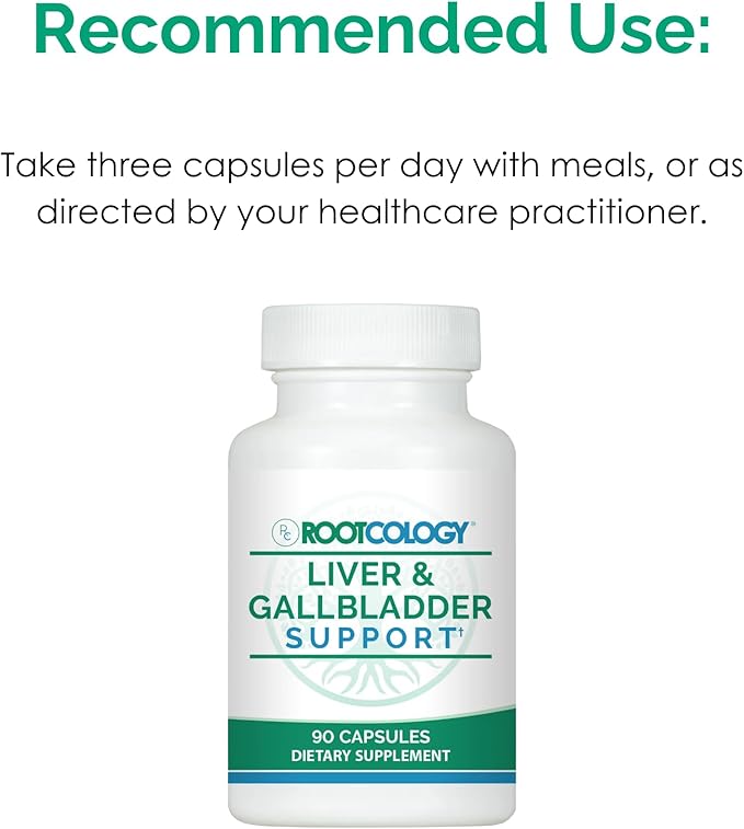 Rootcology by Dr. Izabella Wentz | Liver & Gallbladder Support with Milk Thistle, Artichoke Leaf & Beet | 90 Capsules