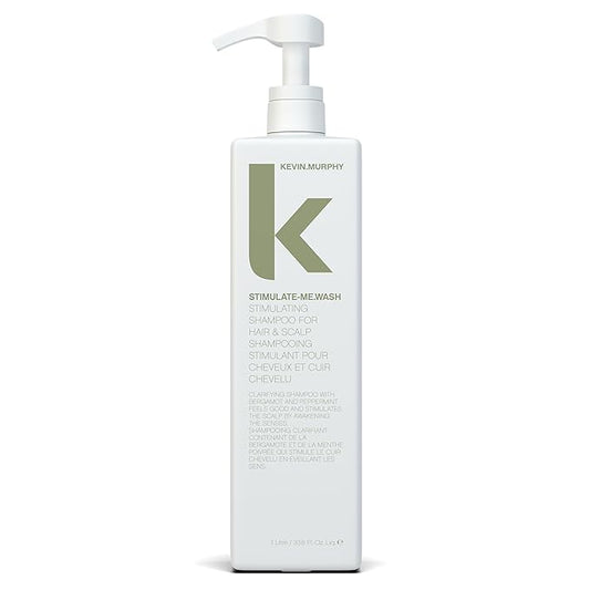 KEVIN.MURPHY STIMULATE-ME.WASH - Clarifying Shampoo for Hair & Scalp - For All Types - Stimulates Hair - Strengthening - Cruelty Free Shampoo - 1 L / 33.8 fl oz