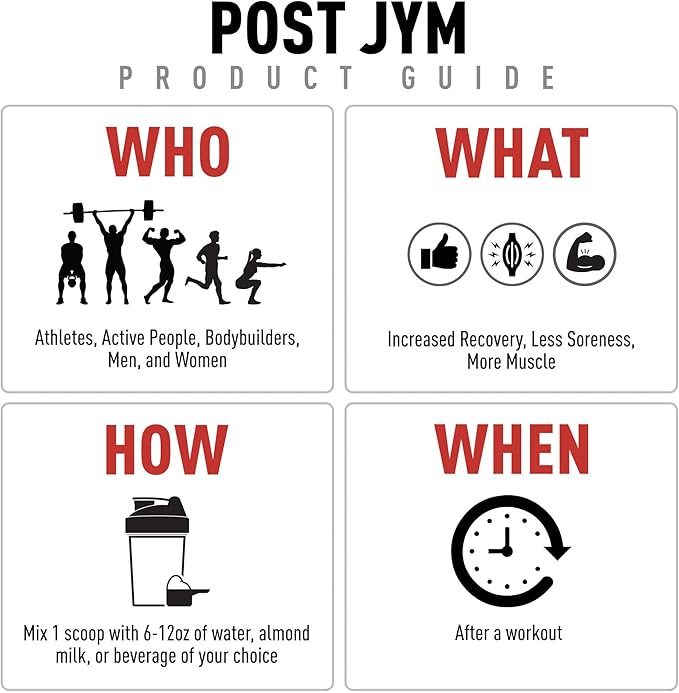 Post JYM Active Matrix - Post-Workout with BCAA's, Glutamine, Creatine HCL, Beta-Alanine, and More JYM Supplement Science Fruit Punch, 30 Servings
