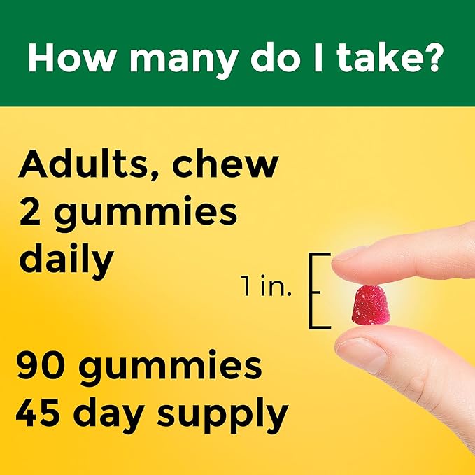 Nature Made High Absorption Magnesium Citrate 200 mg per serving, Magnesium Supplement for Muscle, Nerve, Bone and Heart Support, 90 Magnesium Gummies, 45 Day Supply