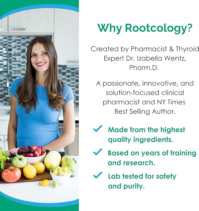 Rootcology by Dr. Izabella Wentz | Liver & Gallbladder Support with Milk Thistle, Artichoke Leaf & Beet | 90 Capsules