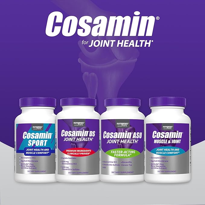 Nutramax Cosamin® DS Joint Health Supplement with Glucosamine & Chondroitin for Men’s & Women's Joint Health, 150 Caplets