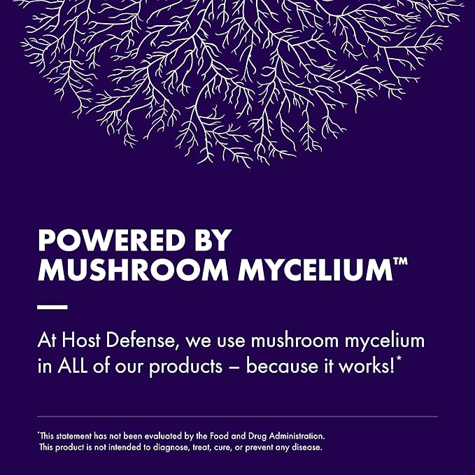 Host Defense Mushrooms Lion's Mane - Supplement Capsules for Brain Health Support - Mushroom Support for Focus & Memory Function - Immune & Nervous System Supplement - 60 Capsules (30 Servings)*