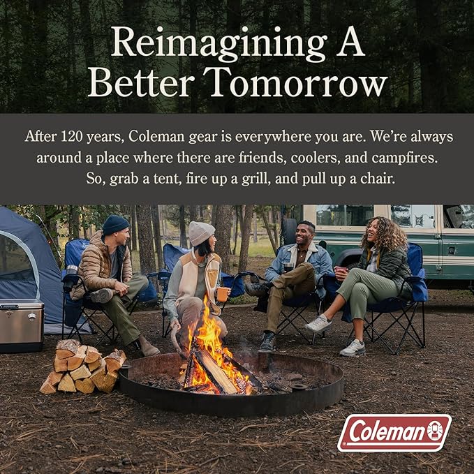 Coleman Campfire Scented Citronella Candle - Wooden Crackle Wick, Campfire Fragrance, 25-Hour Burn Time - Nostalgic Tin for Crackling Outdoor Ambiance