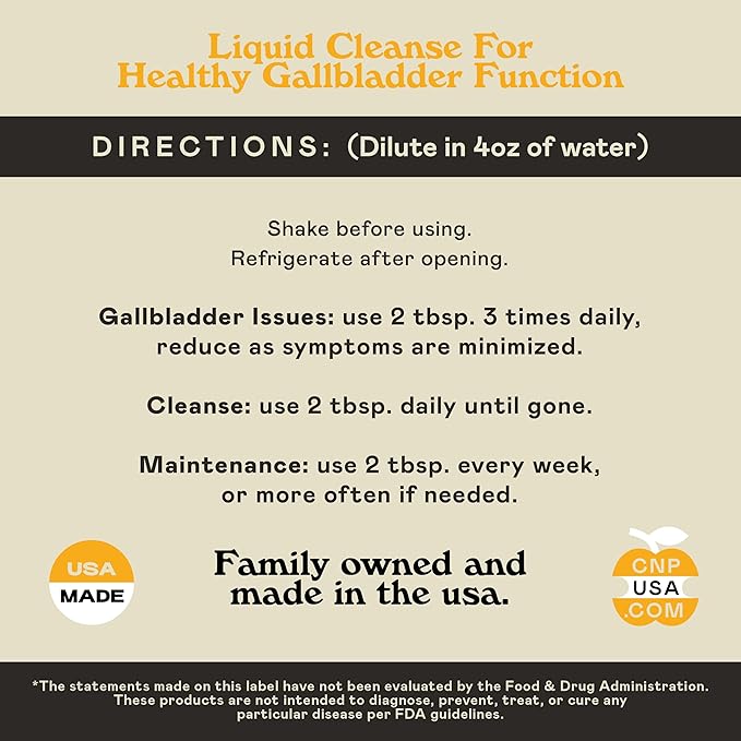 Gallbladder Complete 8oz - Natural Organic Liquid Gallstones Cleanse, Support, & Sludge Formula Supplement