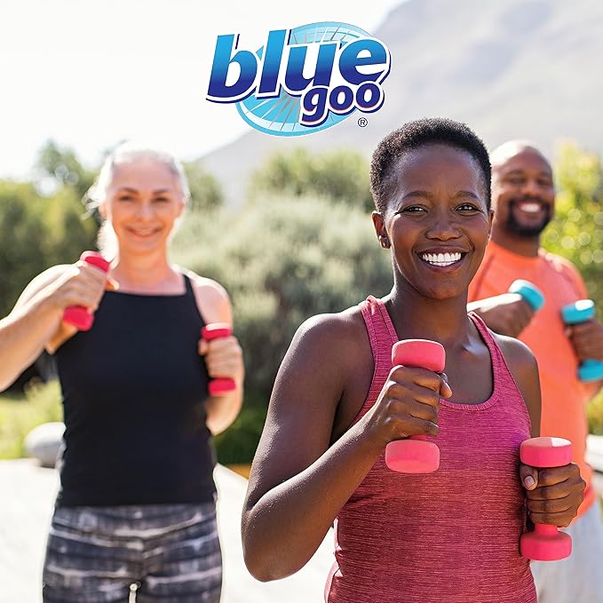Blue Goo Pain Relieving Cream – FSA & HSA Eligible, Relief for Back/Neck Pain, Sports-Related Muscle/Joint, Sprains/Strains, Deep Heating Rub, Made w/ 100% Pure Emu Oil, 4 oz (1 Pack)